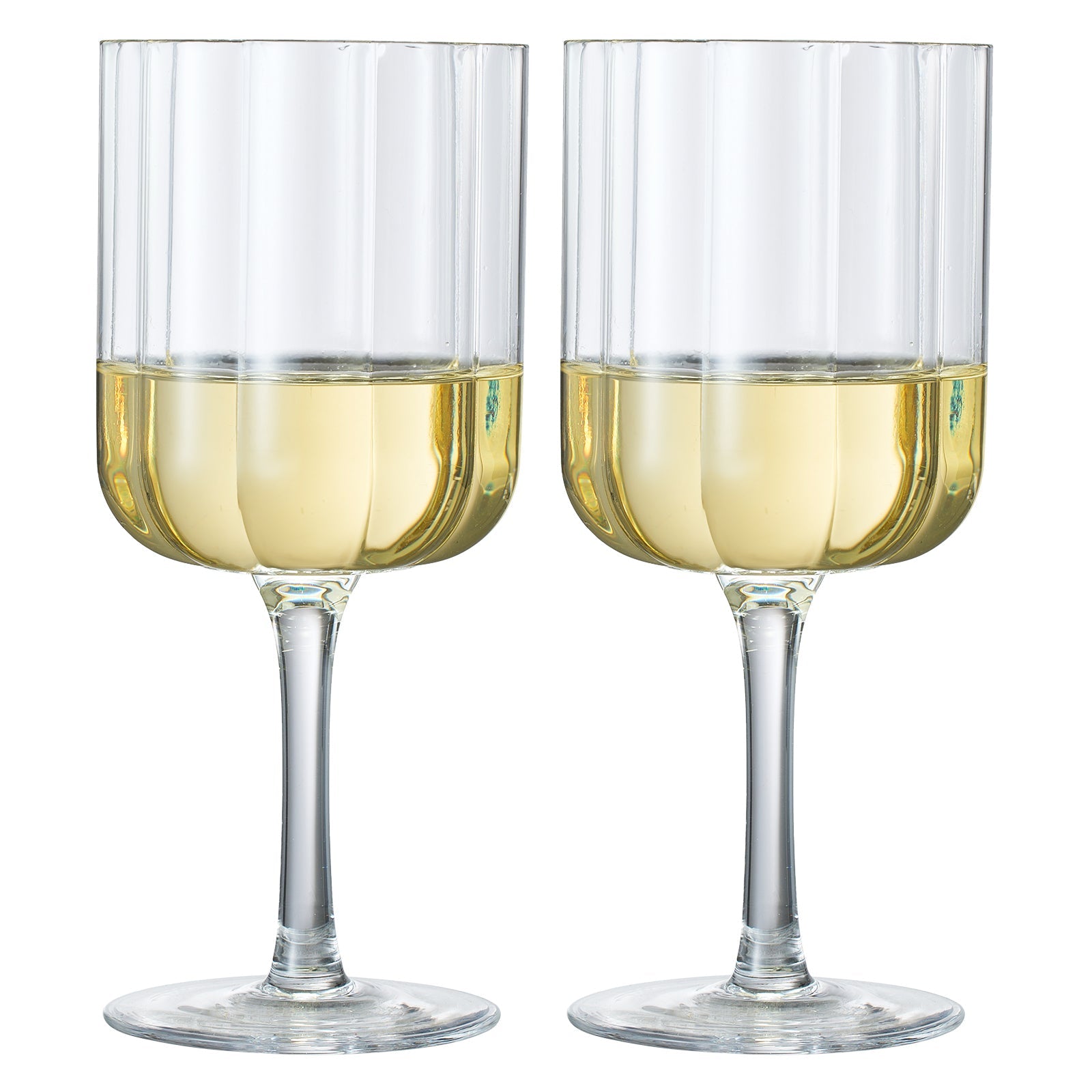 TEEK - Flower Stemmed Wine Glassware Clear Set HOME DECOR TEEK KS