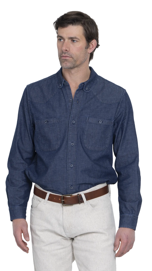 TEEK - Chicago Club Button Down - Indigo TOPS TEEK DDA