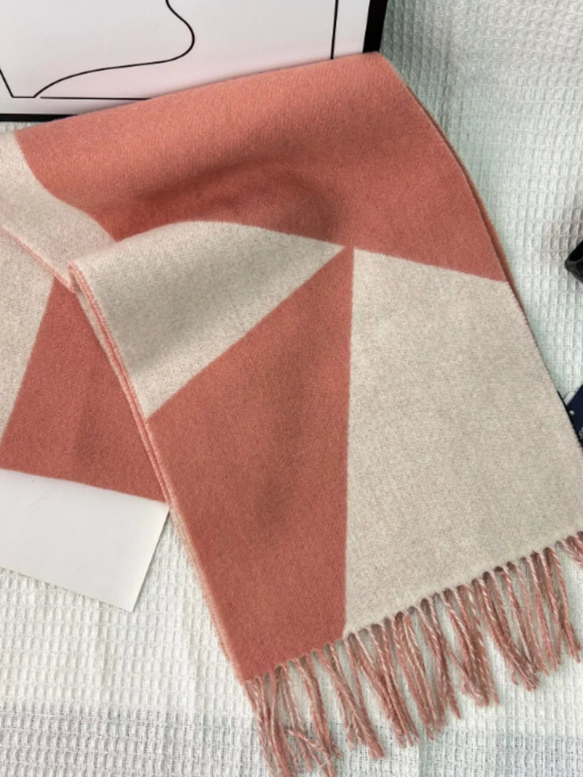 TEEK - Fringe Color Block Scarf SCARF TEEK Trend