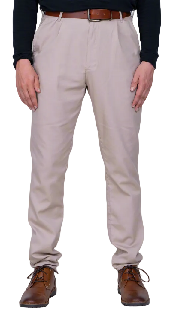 TEEK - High Rise Chino - Khaki PANTS TEEK DDA