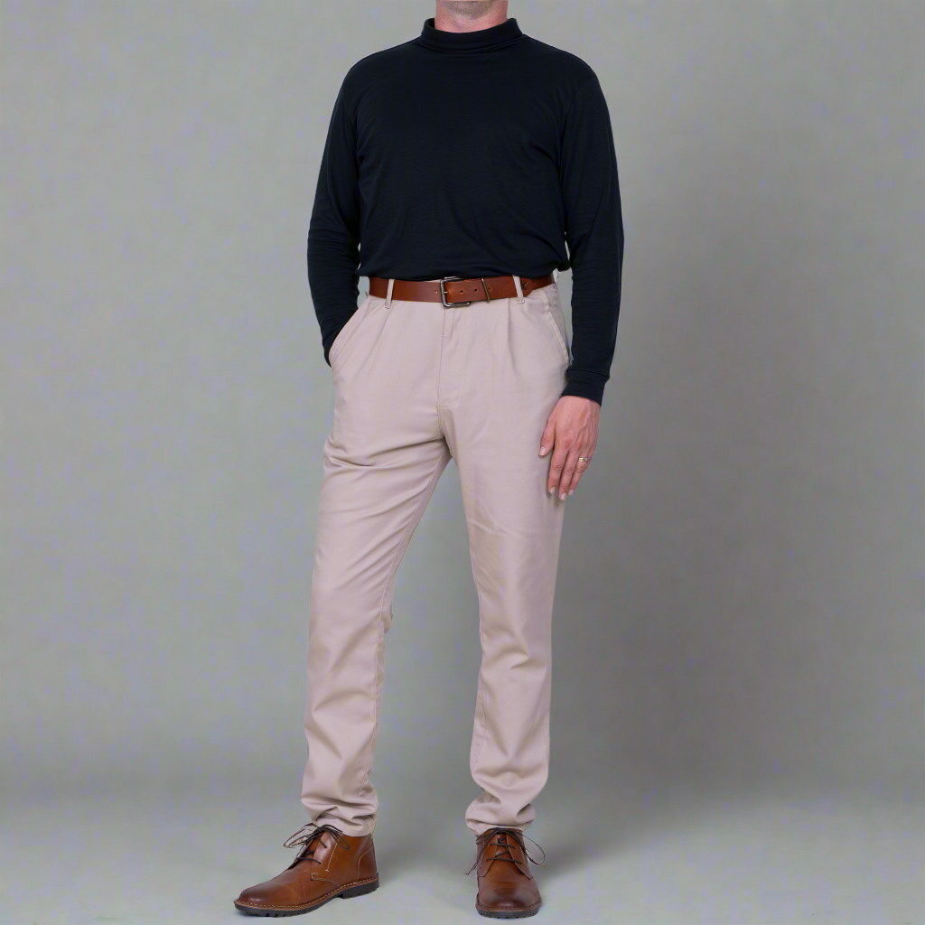 TEEK - High Rise Chino - Khaki PANTS TEEK DDA