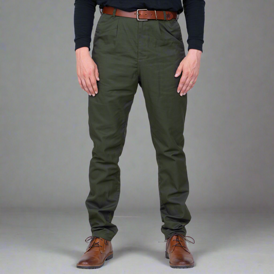 TEEK - High Rise Chino - Olive PANTS TEEK DDA 30 30