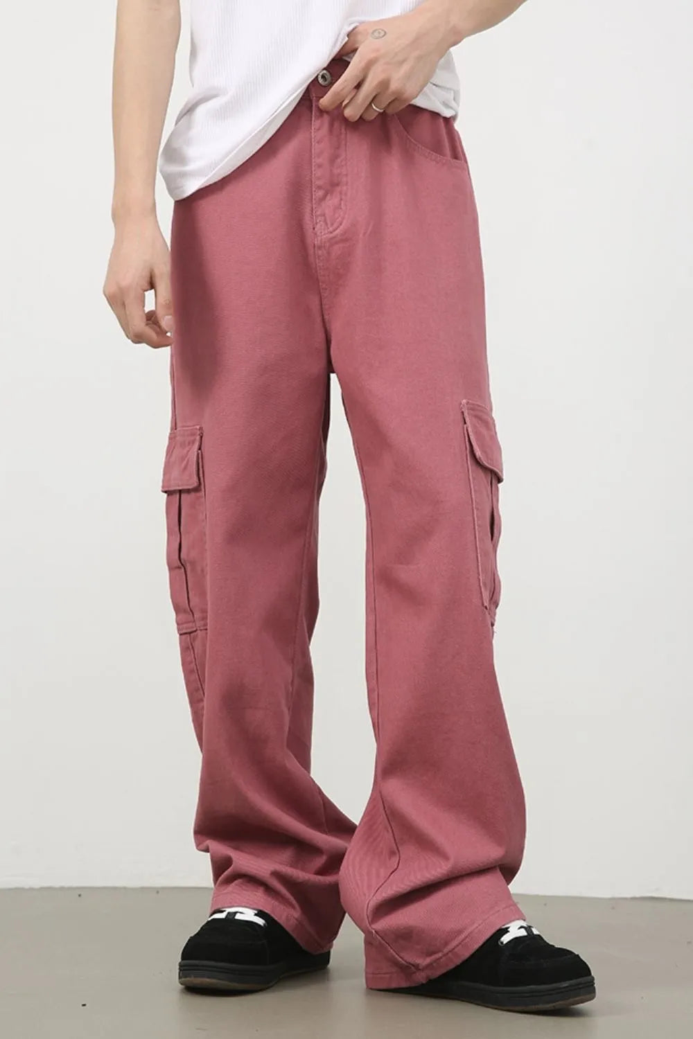 TEEK - Mens Dusty Pink Mid Rise Pocketed Jeans JEANS TEEK Trend