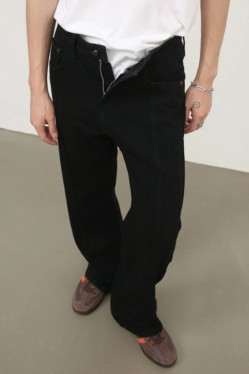 TEEK - Mens Black Slim Fit Pocketed Jeans JEANS TEEK Trend