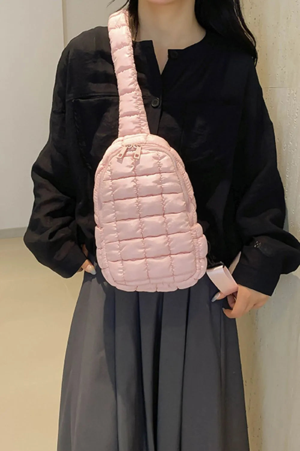 Quilted Nylon Crossbody Bag TEEK Trend