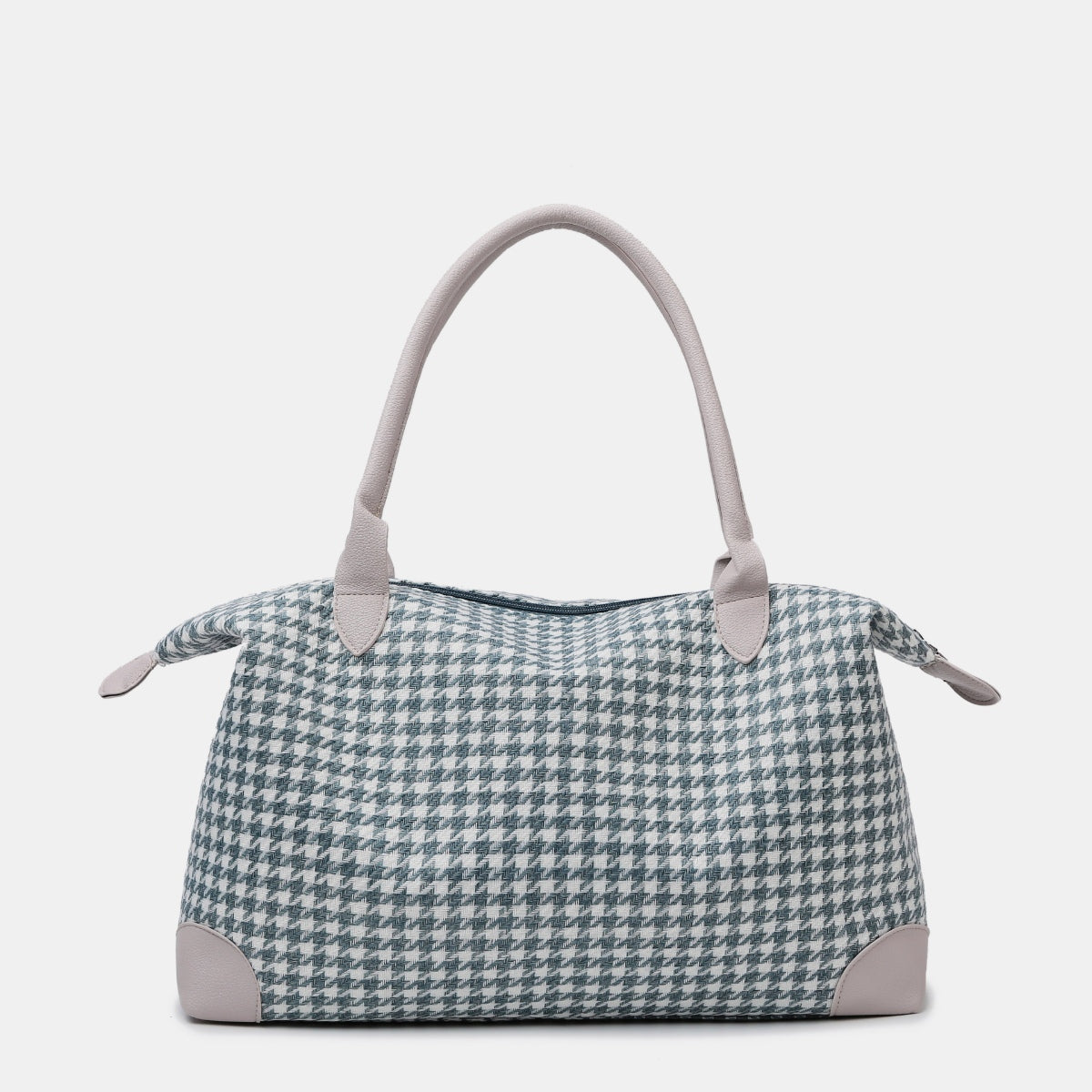 TEEK - Houndstooth Canvas Travel Bag BAG TEEK Trend Dusty Blue  