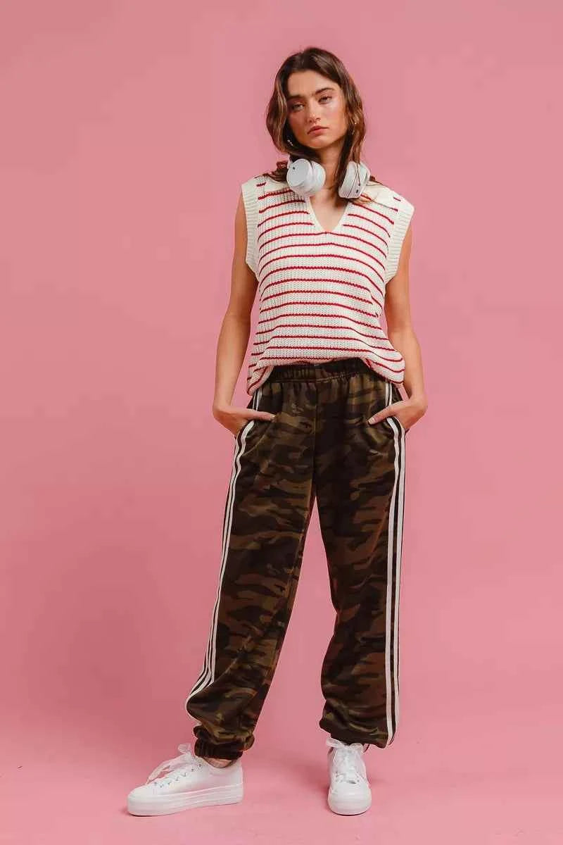 TEEK - Side Lines Camouflage Track Pants PANTS TEEK Trend