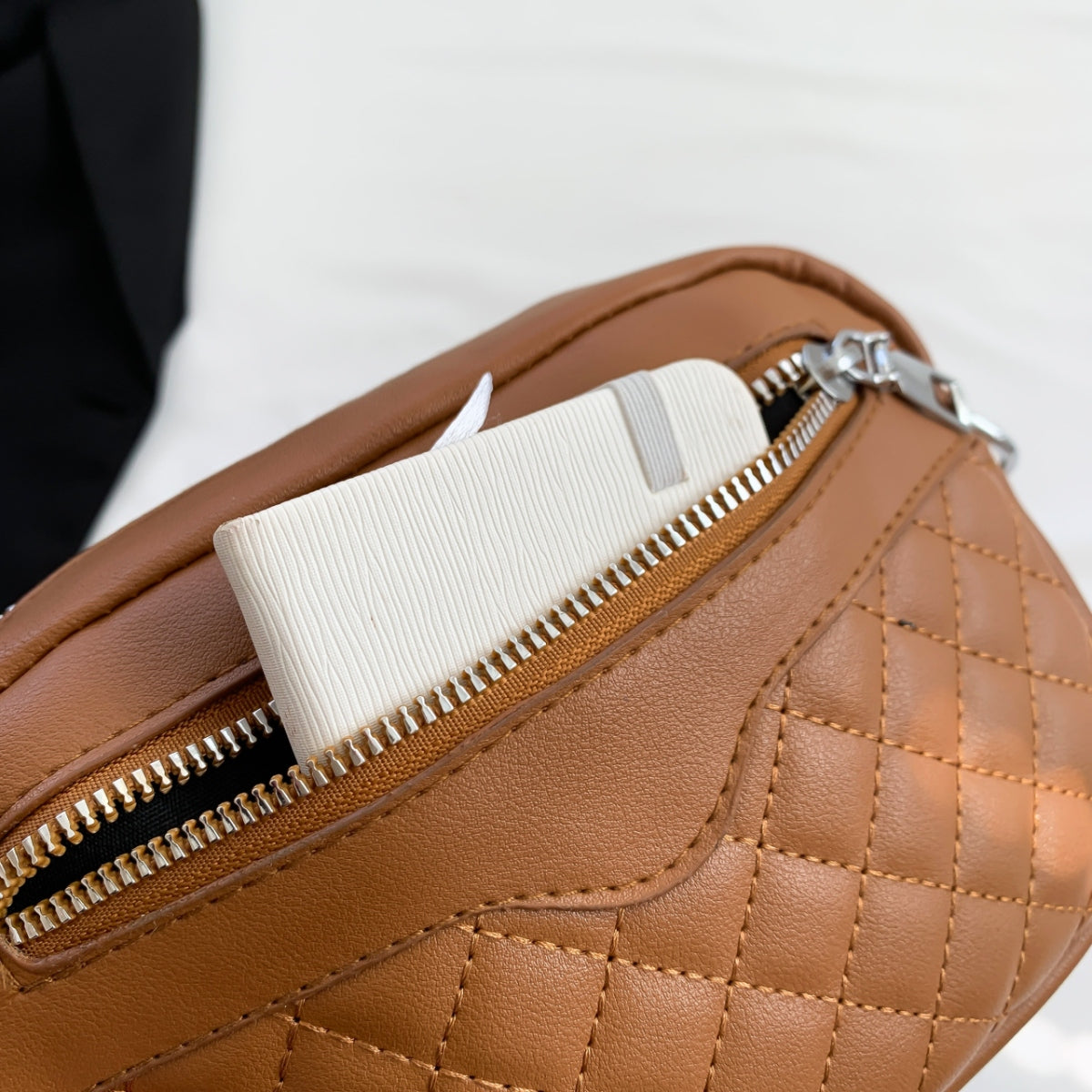 TEEK - Stitching Zipped Combo Shoulder Bag BAG TEEK Trend   