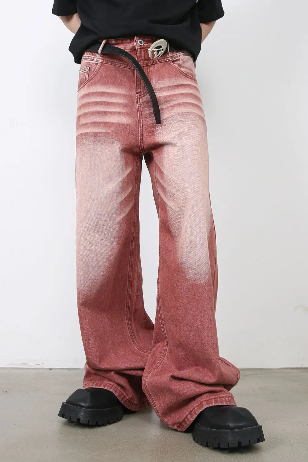 TEEK - Mens Rust Wide Leg Pocketed Jeans JEANS TEEK Trend