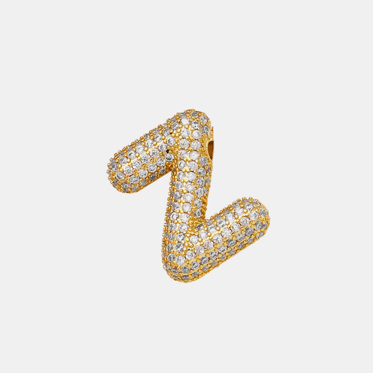 TEEK - V-Z Gold-Plated Inlaid Zircon Letter Necklace JEWELRY TEEK Trend Style Z  