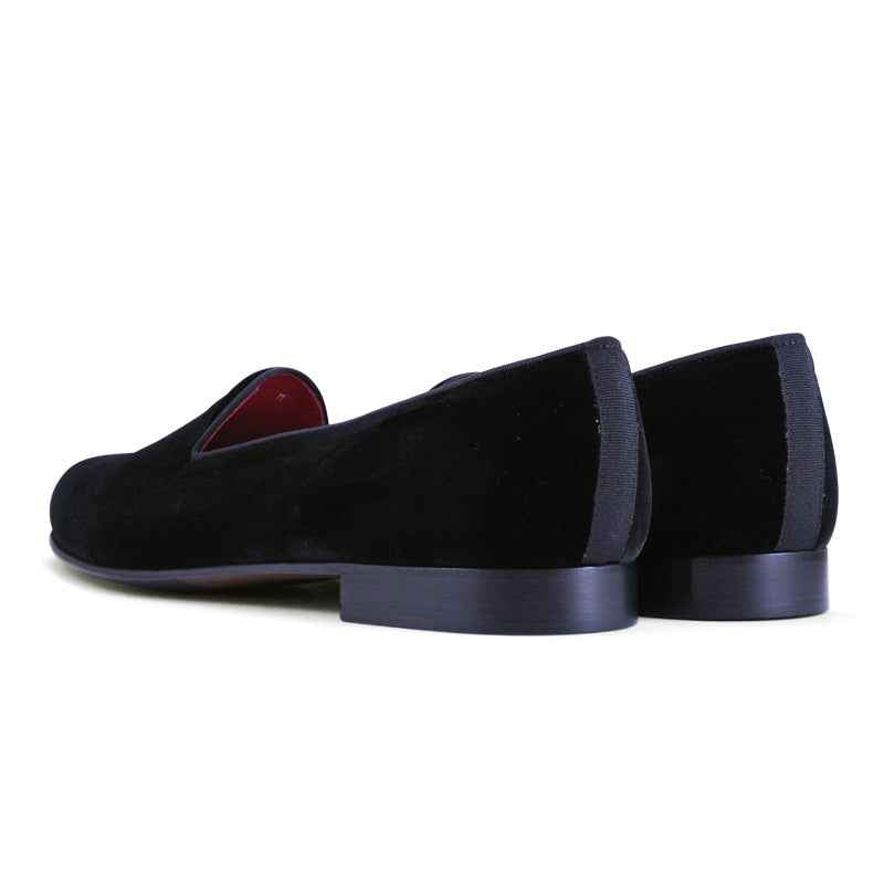 10-102-BLK VELVET TUX Shoe, Black Shop Zelli Italia