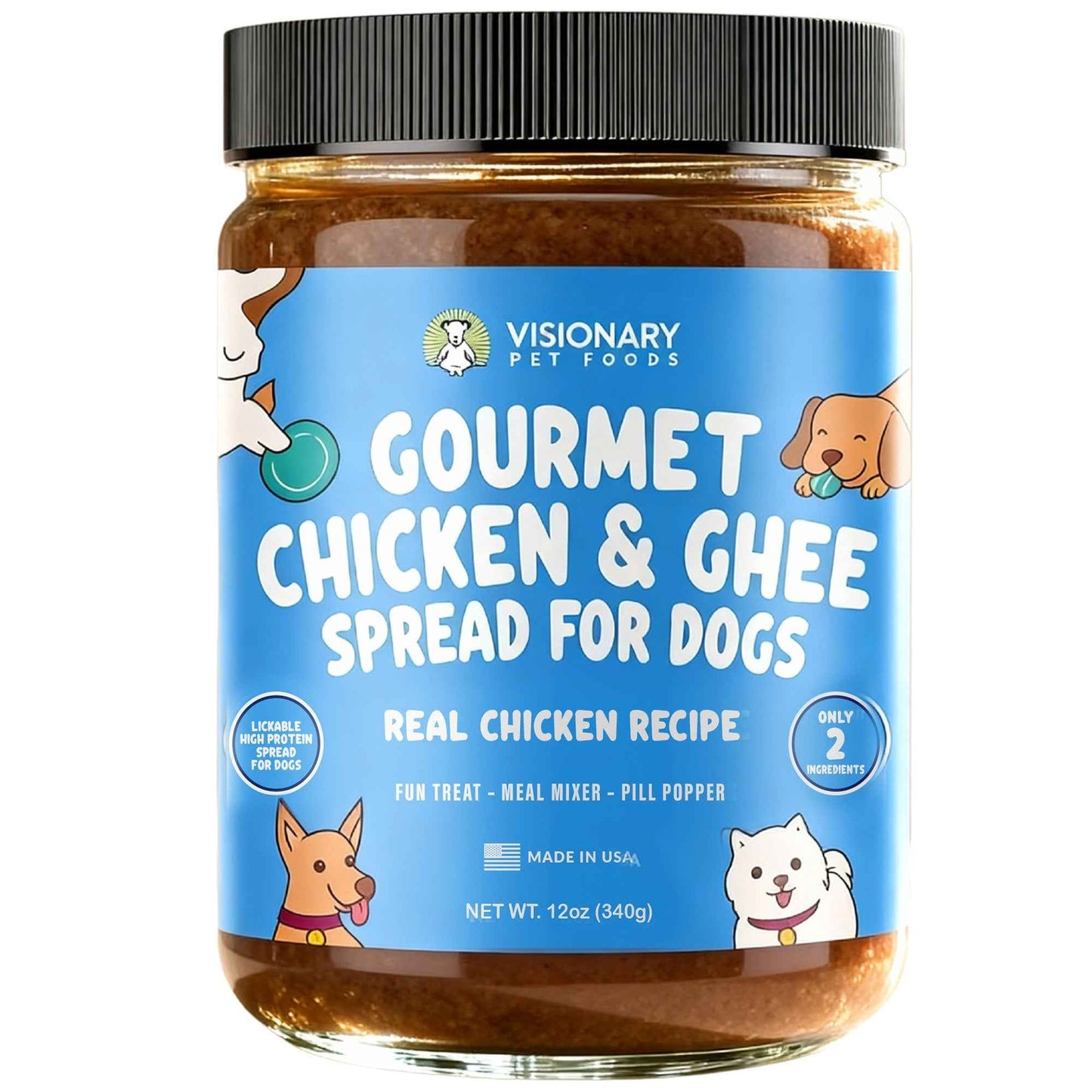 TEEK - Chicken & Ghee Dog Meat Spread – High-Protein, Low-Carb Keto Treat | 12oz Jar PET SUPPLIES TEEK VPF