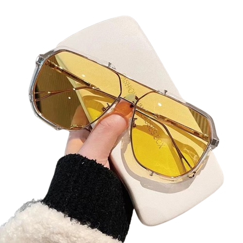 TEEK - Oversized Unique One Piece Sunglasses EYEGLASSES theteekdotcom