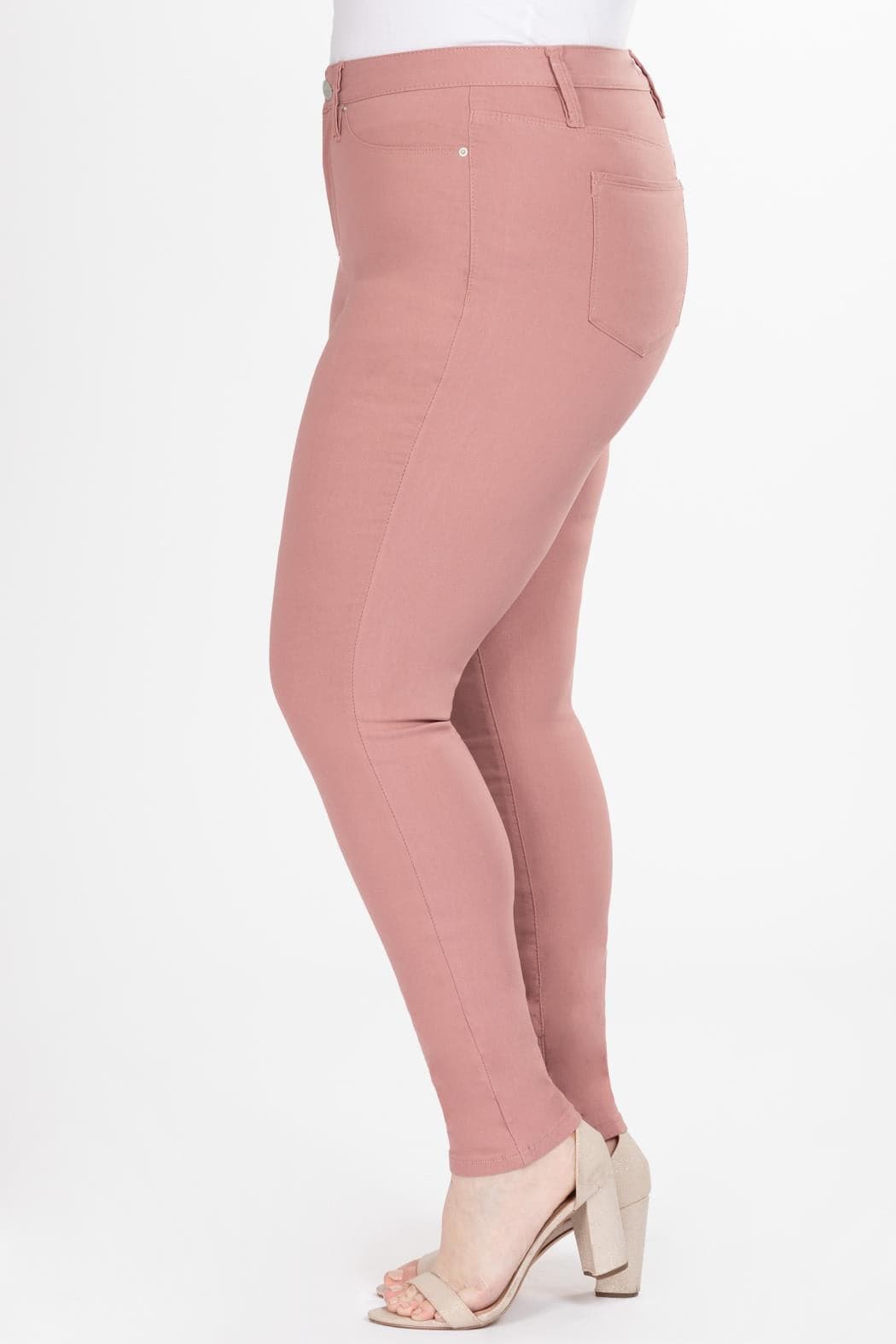 TEEK - Womens Plus Size Hyperstretch Tummy Control Skinny Pants - Rose Taupe PANTS TEEK YMJ