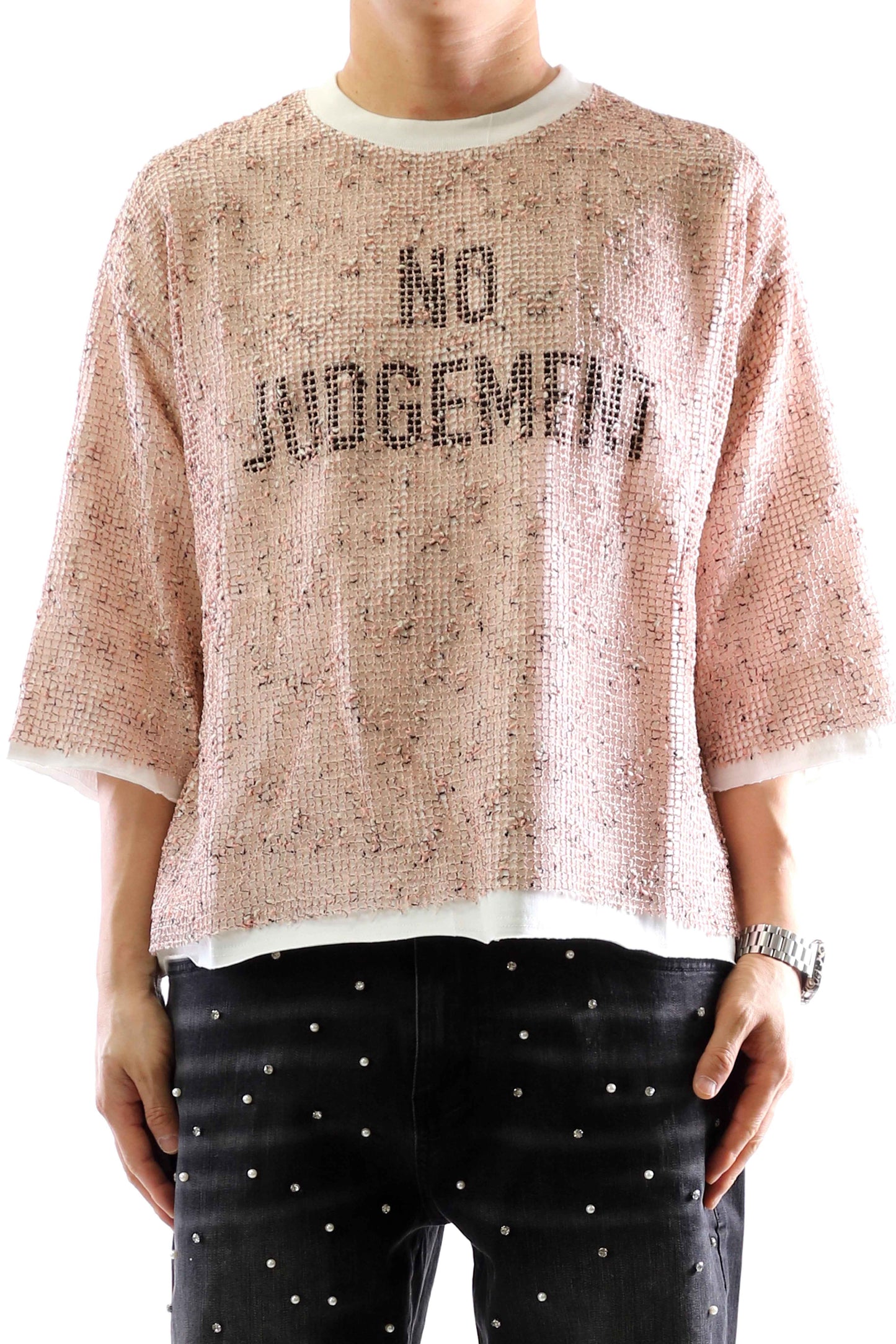 Sparkle S/N Jersey 3/4 Sleeve Crop Top Tee Men's Tee Love to Kleep