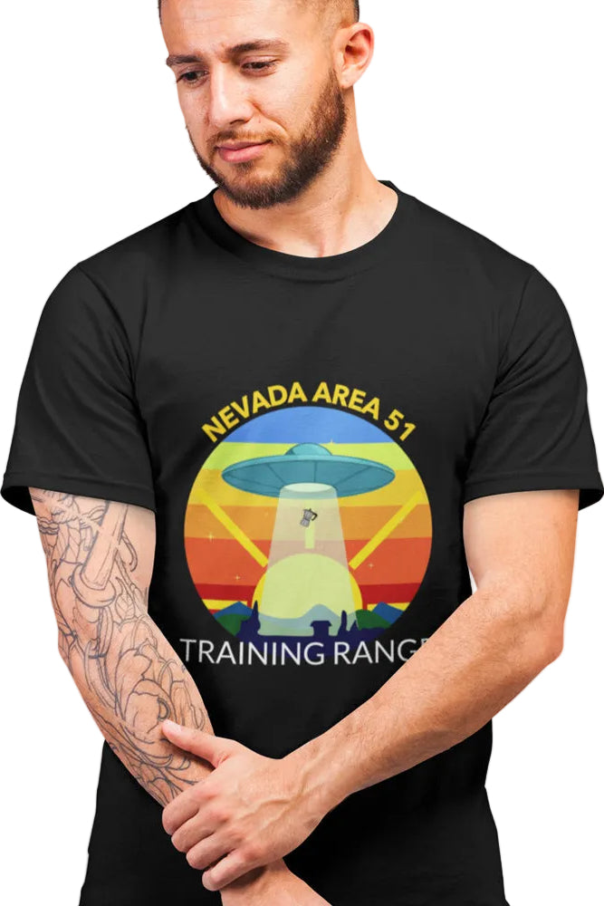TEEK - Mens Area 51 Short Sleeve T-Shirt TOPS TEEK ONE Black XS