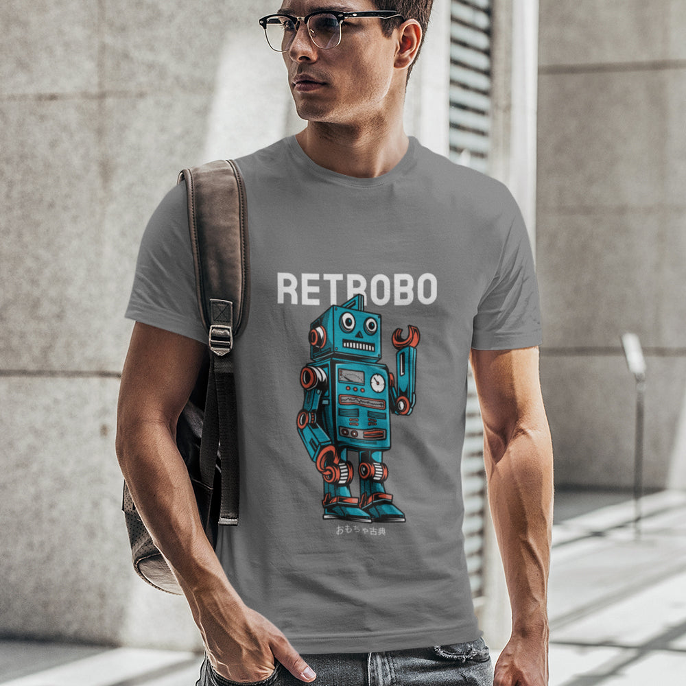 TEEK - Mens Retrobo T-Shirt TOPS TEEK ONE Deep Heather XS