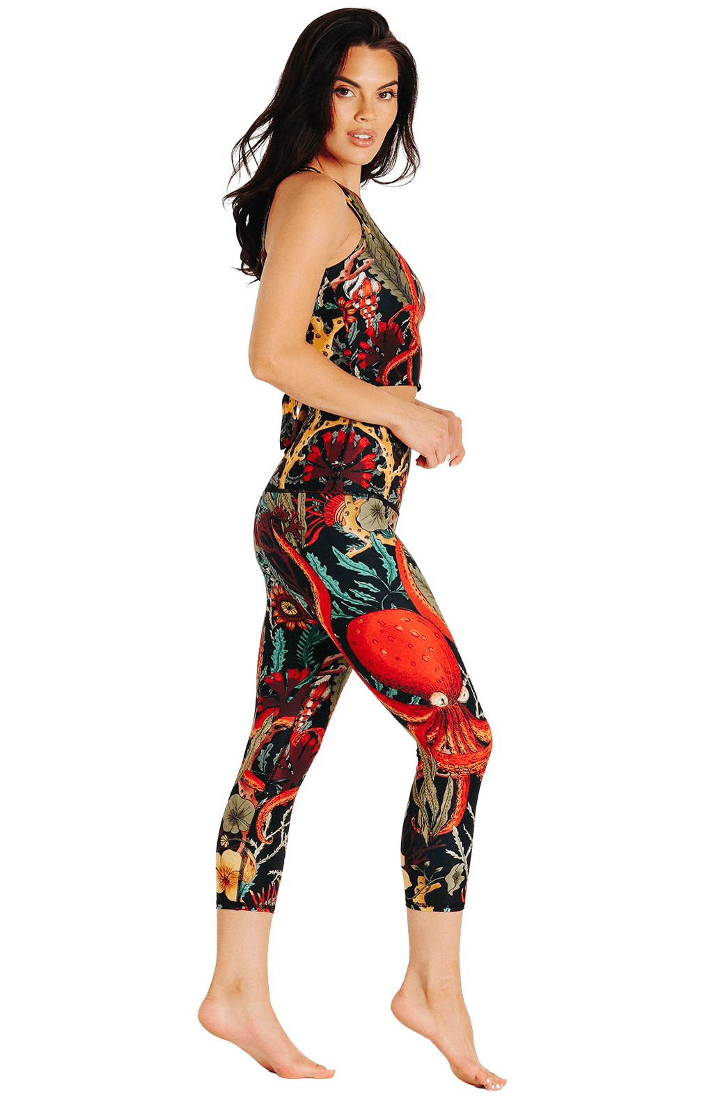 TEEK - Capri Legging - Coral My Name PANTS TEEK YD