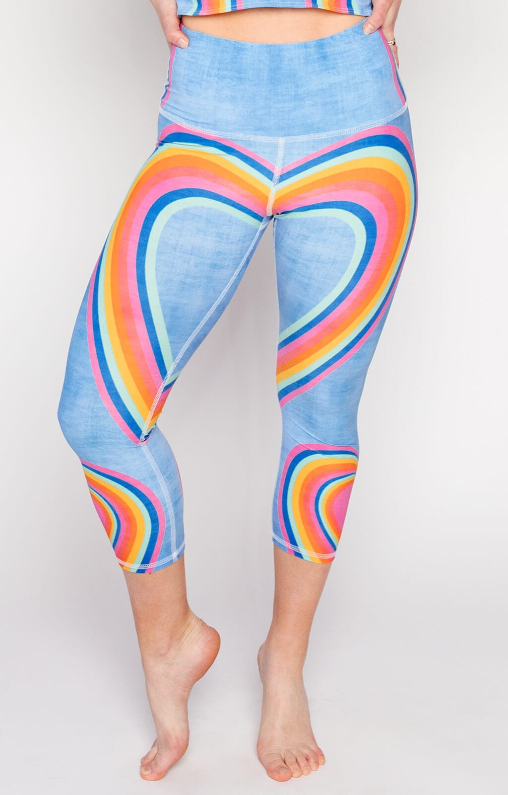 TEEK - Capri Legging - Rainbow Love PANTS TEEK YD