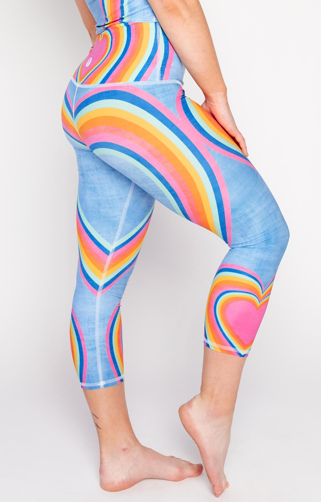 TEEK - Capri Legging - Rainbow Love PANTS TEEK YD XS