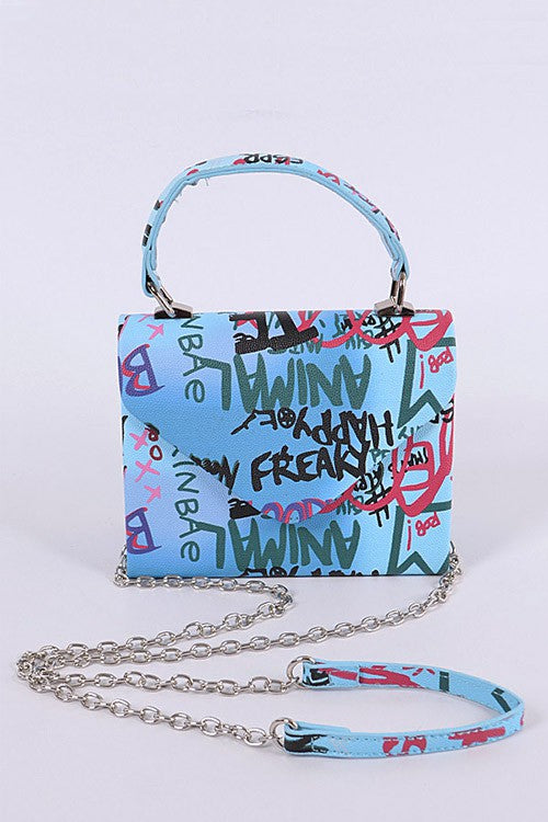 TEEK - Graffiti Boxy Swing Bag BAG TEEK FG Blue  