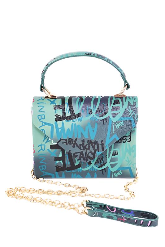 TEEK - Graffiti Boxy Swing Bag BAG TEEK FG Green  