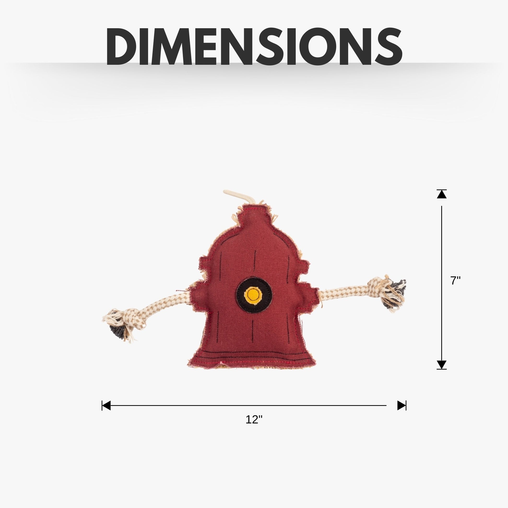 TEEK - Country Living Canvas & Jute Fire Hydrant Dog Chew Toy PET SUPPLIES TEEK APS