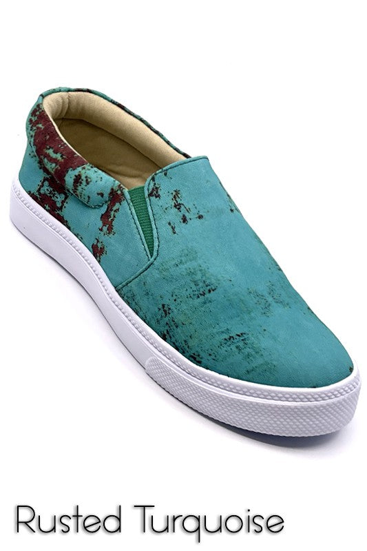 TEEK - Gaby Slip-On Sneakers SHOES TEEK FG Rusted Turquoise 7 