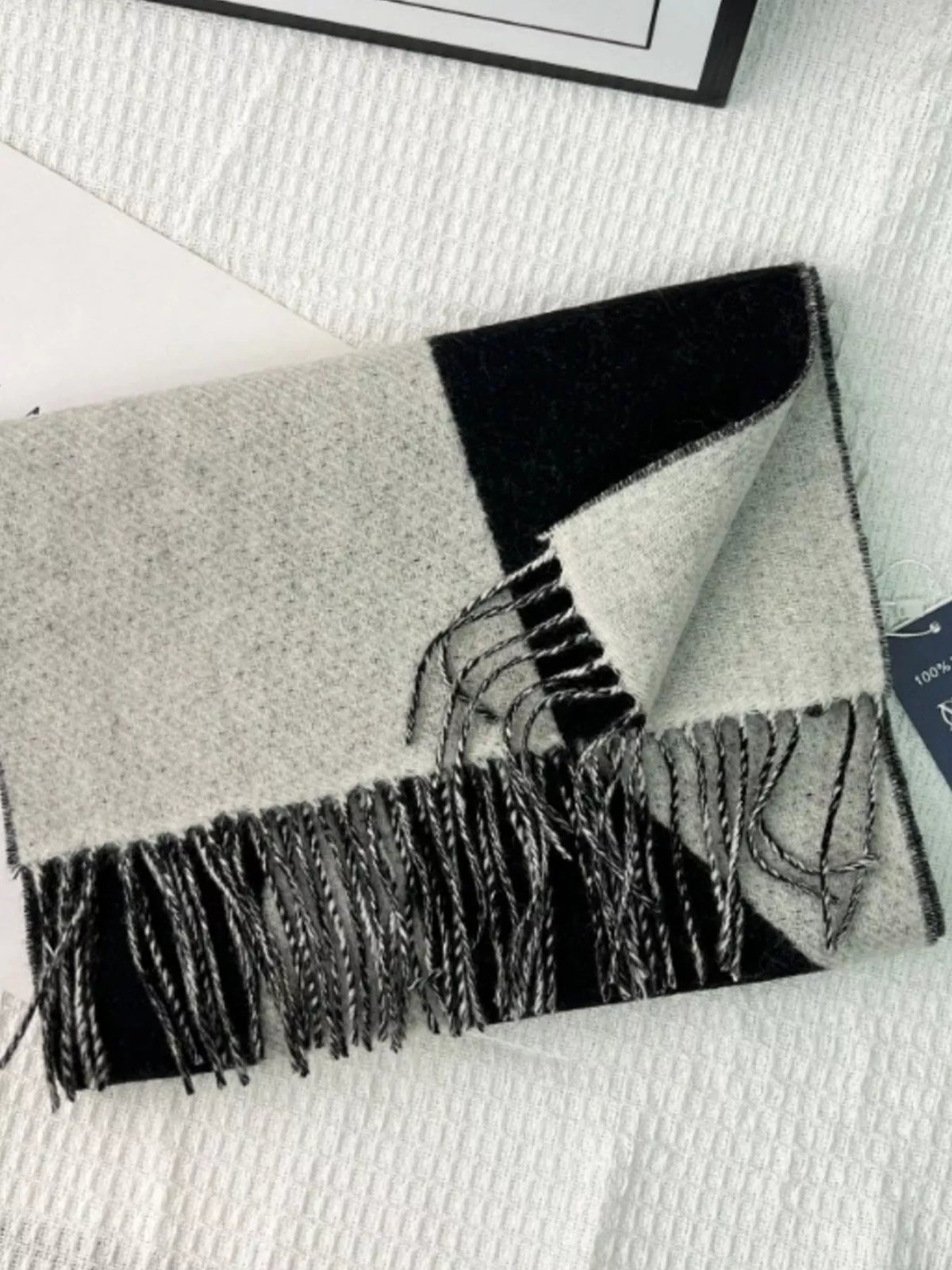TEEK - Fringe Color Block Scarf SCARF TEEK Trend