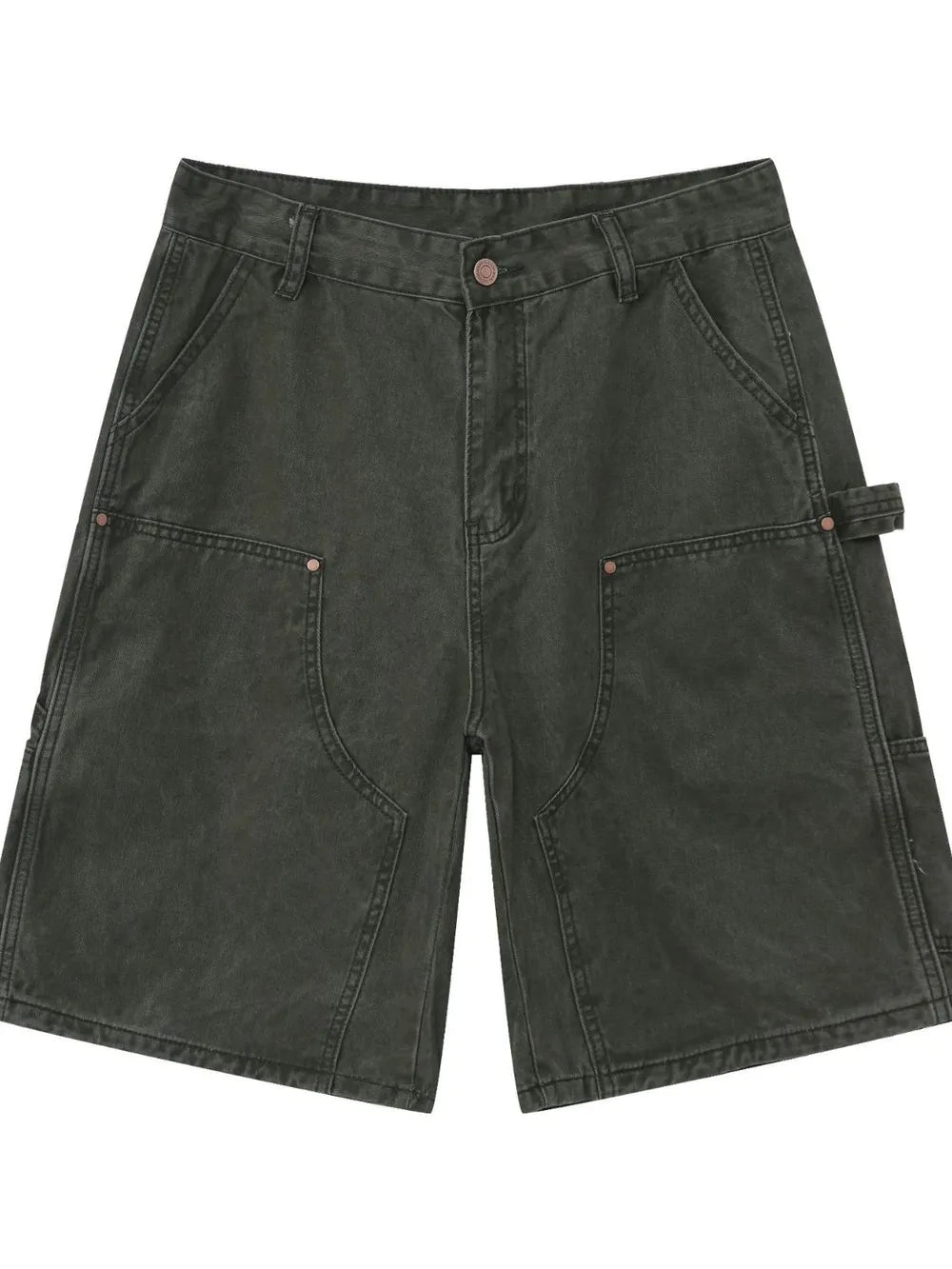 TEEK - Mens Mid Rise Denim Pocketed Shorts SHORTS TEEK Trend