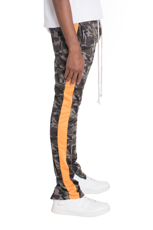 TEEK - NEUTRAL BLACK CAMO TRACK PANTS PANTS TEEK FG ORANGE S 