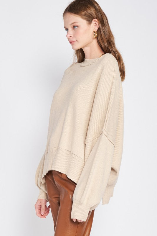 TEEK - OVER FITTED LONG SLEEVE SWEATER TOP TOPS TEEK FG