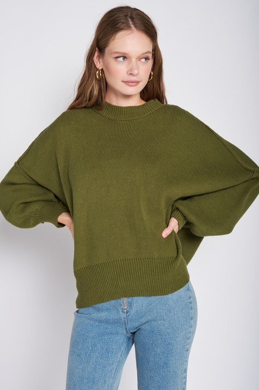 TEEK - OVER FITTED LONG SLEEVE SWEATER TOP TOPS TEEK FG
