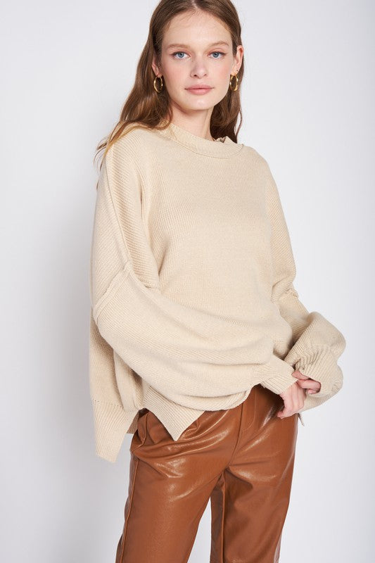 TEEK - OVER FITTED LONG SLEEVE SWEATER TOP TOPS TEEK FG