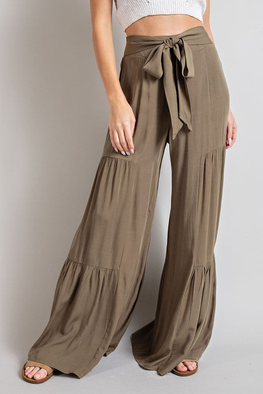 TEEK - Tiered Wide Pants PANTS TEEK FG OLIVE S 