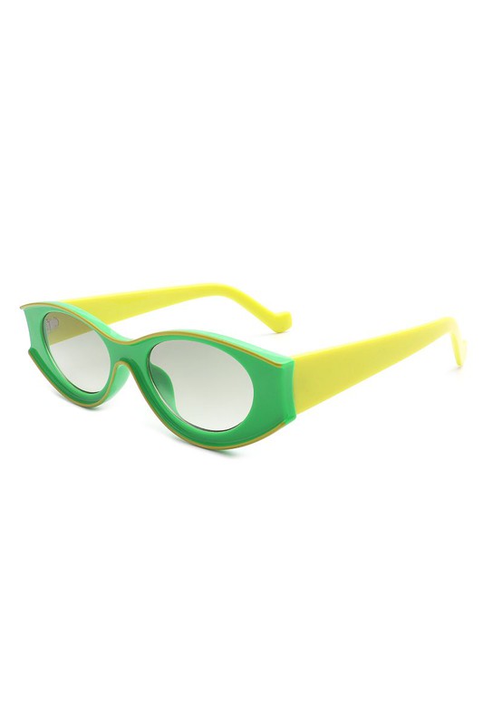 TEEK - Oval Round Retro Cat Eye Fashion Sunglasses EYEGLASSES TEEK FG   