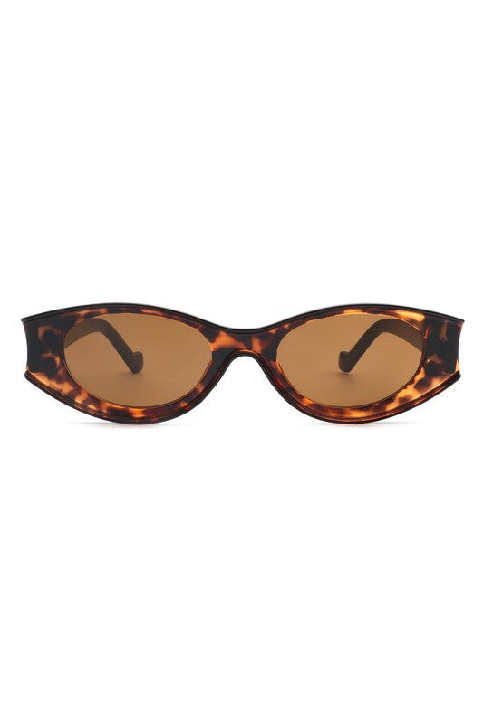 TEEK - Oval Round Retro Cat Eye Fashion Sunglasses EYEGLASSES TEEK FG Tortoise  