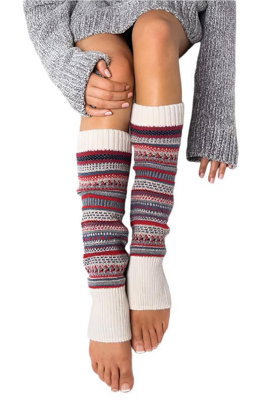 TEEK - Short Fairisle Leg Warmer SOCKS TEEK FG Beige One Size