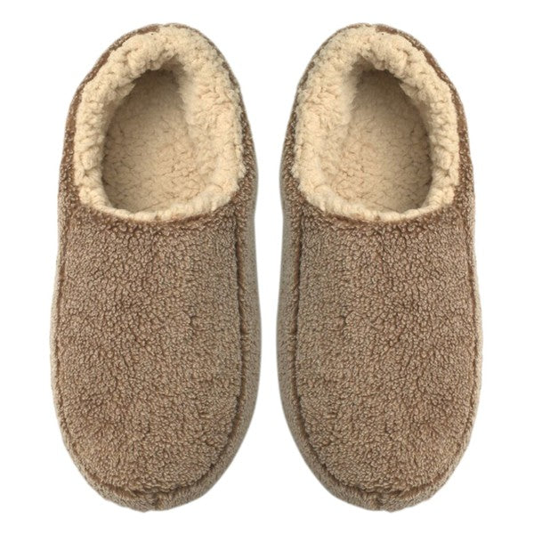 mens sherpa lined slippers