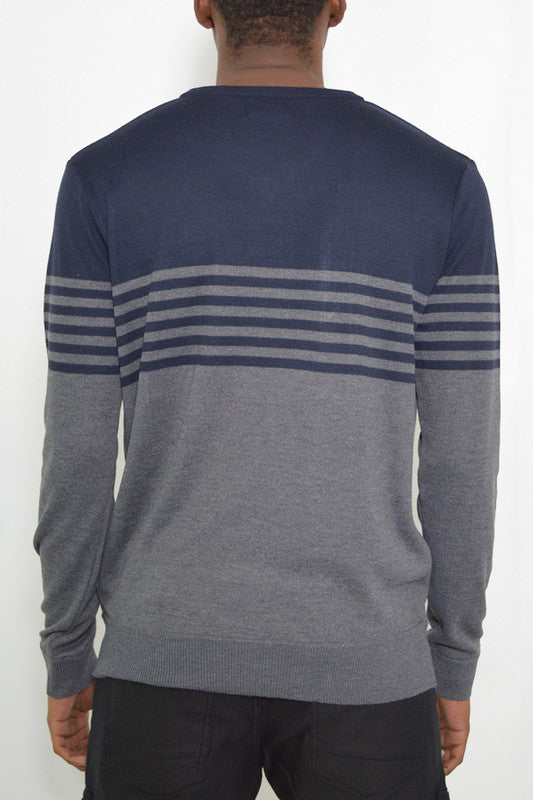 TEEK - Mens Knit VNeck Pullover Sweater SWEATER TEEK FG   