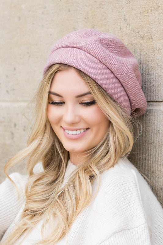 TEEK - Fold Over Beret HAT TEEK FG Mauve OneSize