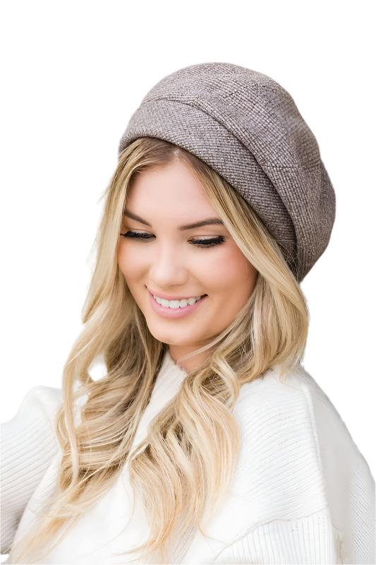 TEEK - Fold Over Beret HAT TEEK FG Taupe OneSize