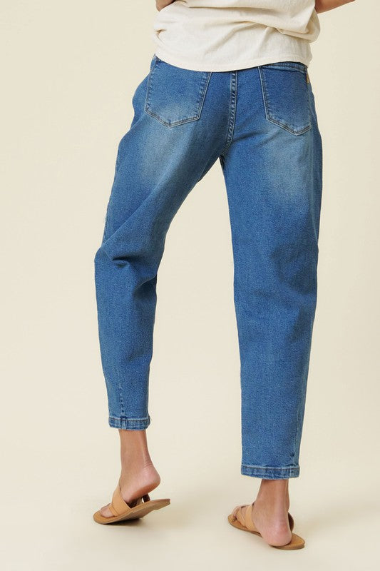 TEEK - Medium Stone Distressed Slouchy Jeans JEANS TEEK FG   