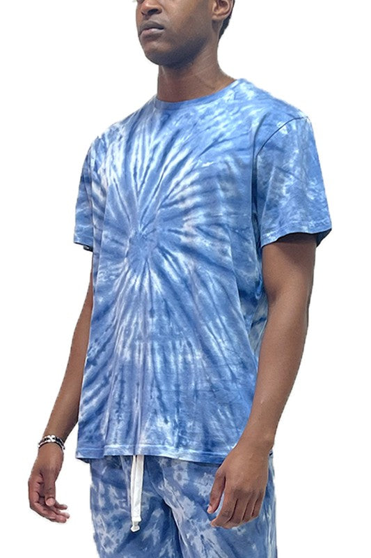 TEEK - Tie & Dye Premium Cotton T-shirts TOPS TEEK FG LIGHT BLUE S 