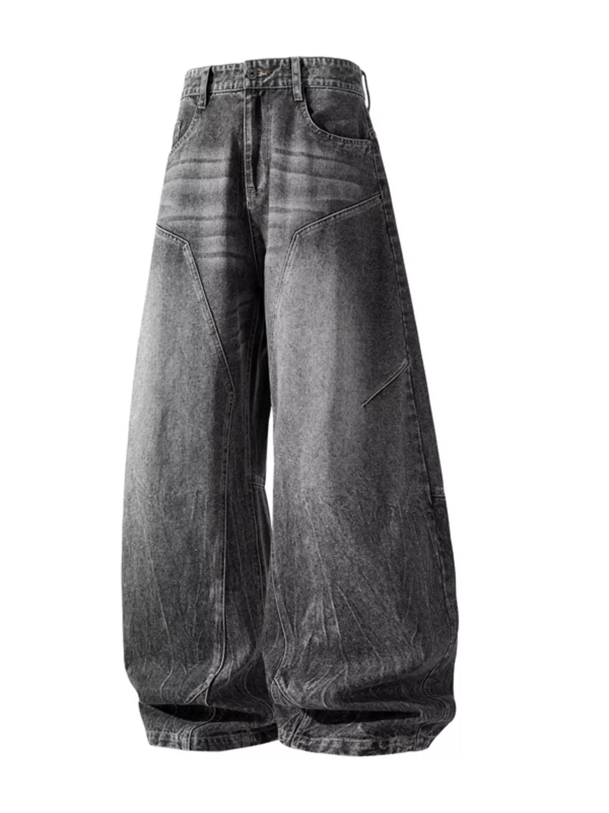 Men's Plus Size Wide Leg Jeans Trendsi