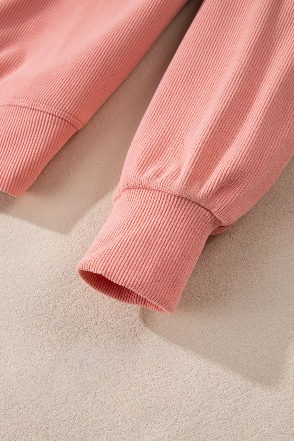 Ribbed Round Neck Top and Pants Set Trendsi
