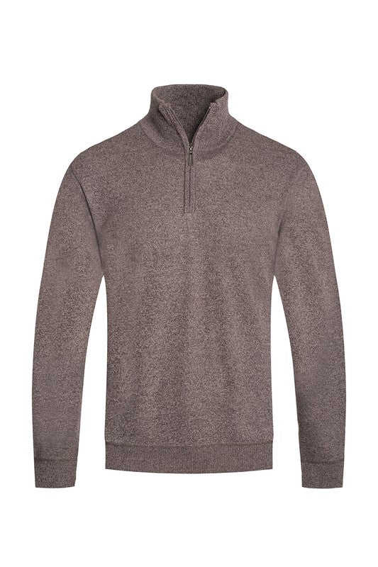 TEEK - Mens Knit Quarter Zip Sweater SWEATER TEEK FG BROWN 2XL 