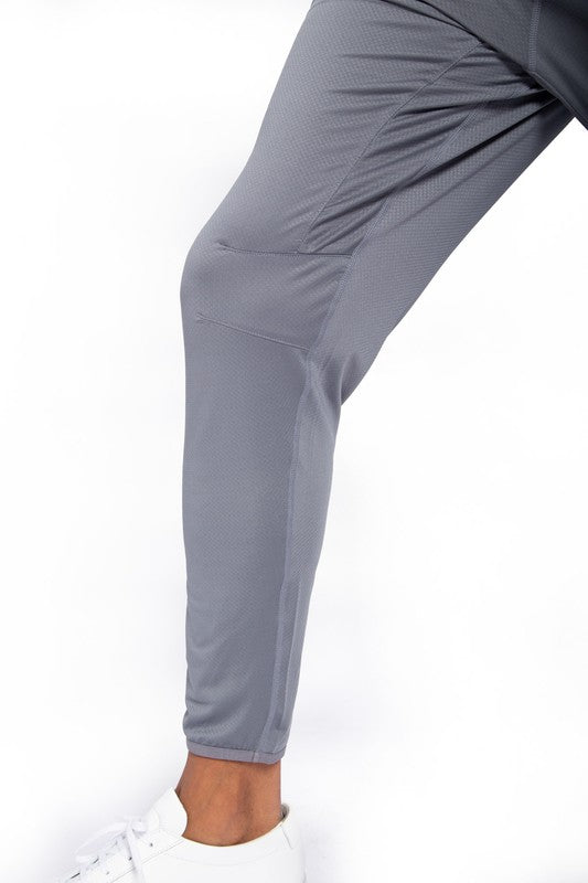 TEEK - Mens Grey Active Bottoms with Tapered Leg PANTS TEEK FG   