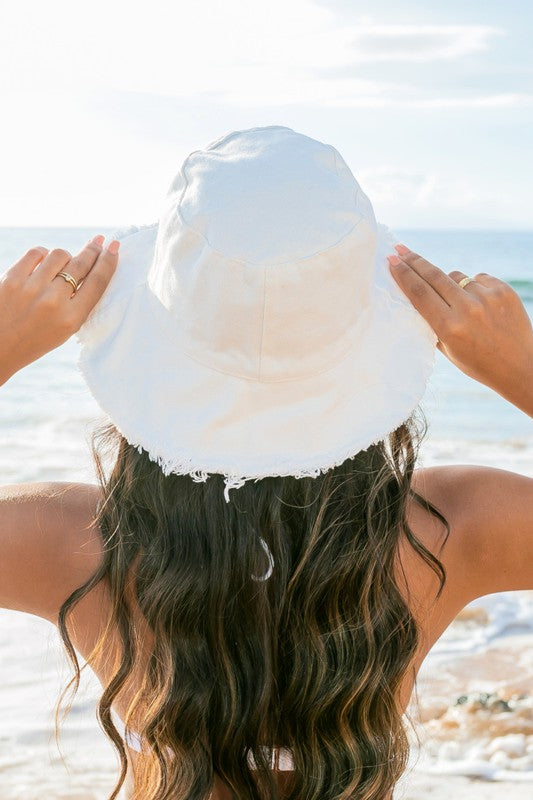 TEEK - Frayed Edge Canvas Bucket Hat HAT TEEK FG   