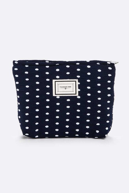 TEEK - Dotted Crinkle Large Cosmetic Pouch BAG TEEK FG   